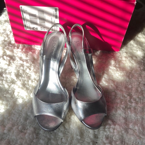 J.Crew Elsa metallic sling backs - Picture 6 of 6